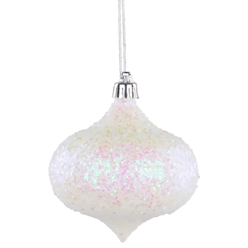 100MM Iridescent Confetti Onion Ornament