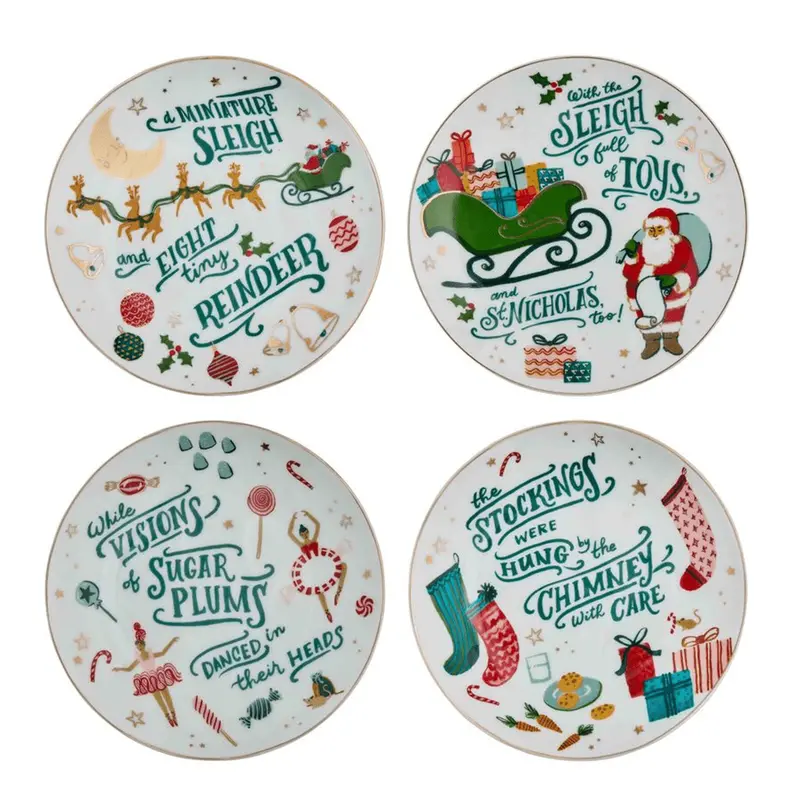 'Twas the Night Before Christmas Plates Set