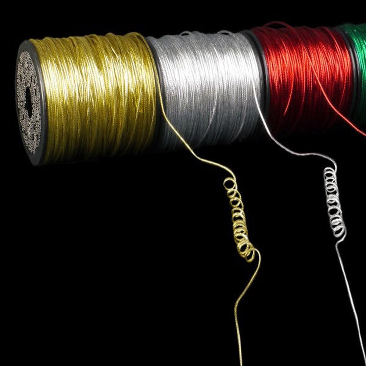 Wired Metallic Cord  gold 1.7mm per metre