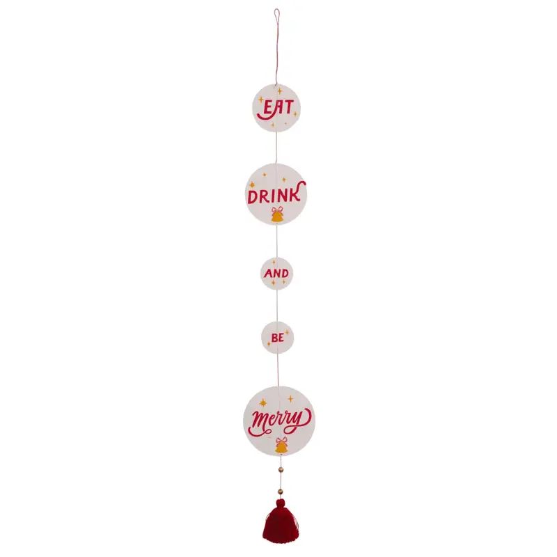 "Eat, Drink and Be Merry" Paper Banner