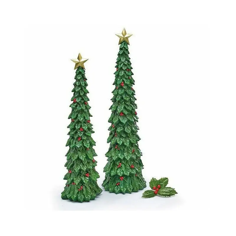 TALL HOLLY CHRISTMAS TREE