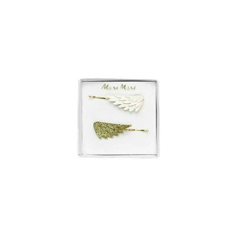 Glitter Wing Hair Slides