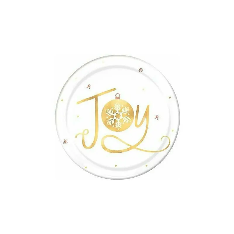 Joy Coupe Plates, Hot-Stamped, 7 1/2"