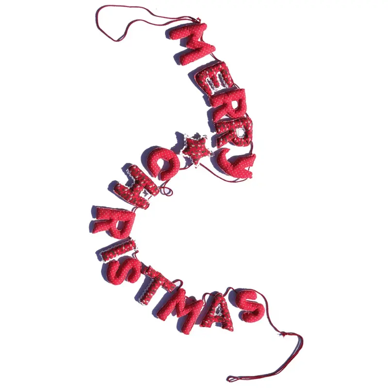 "Merry Christmas" Garland - Calico
