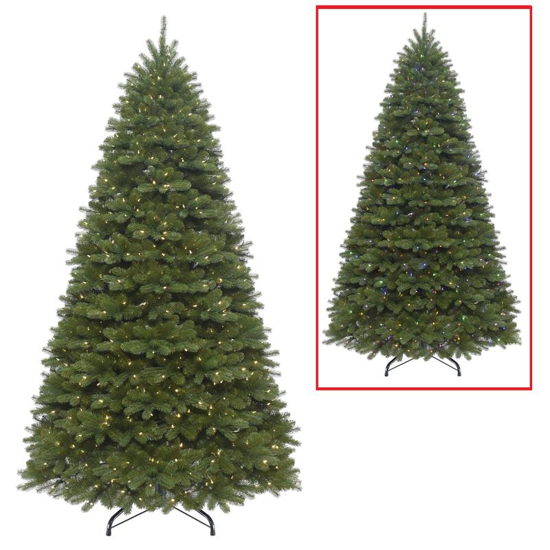 10' Narrow Colorado Galaxy LED PowerConnect Pre-Lit Artificial Christmas Tree
