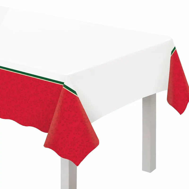 Joyful Tree Plastic Table Cover 54" x 102"