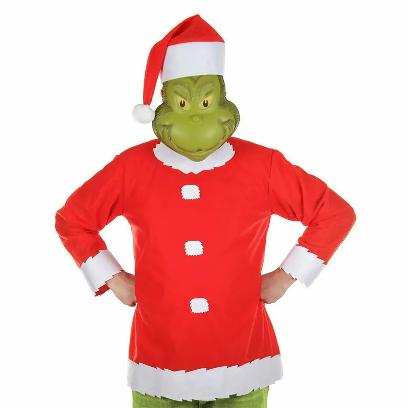 Dr. Seuss The Grinch Santa Costume Mens S/M