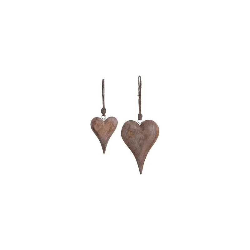 Wood Heart hanger Dost