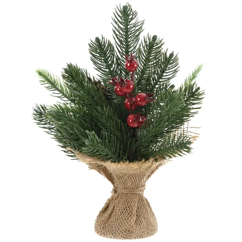 Faux Pine Tabletop Dcor, 10"