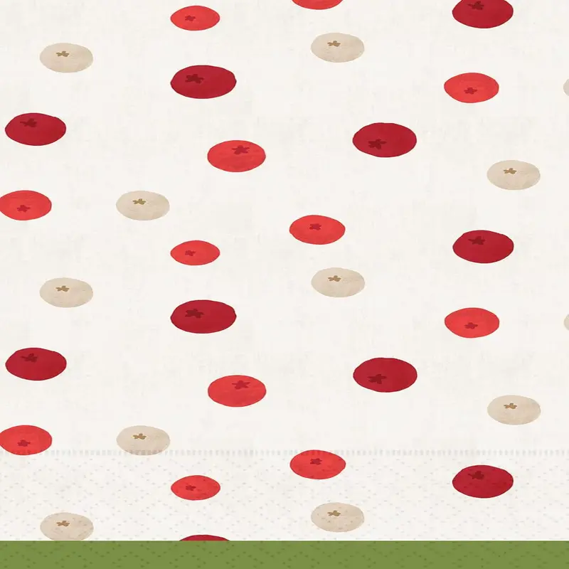 Guest Hand Towels, Winter Berry Dots, 16-Count