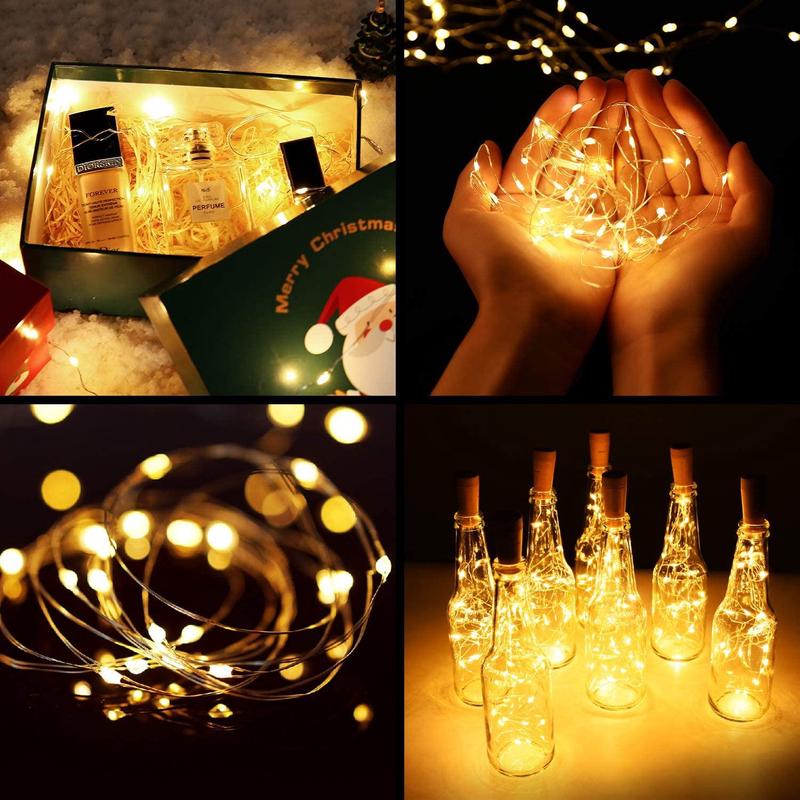 Wine Bottle Cork Lights Waterproof Battery Operated Cork Lights Mini String Lights