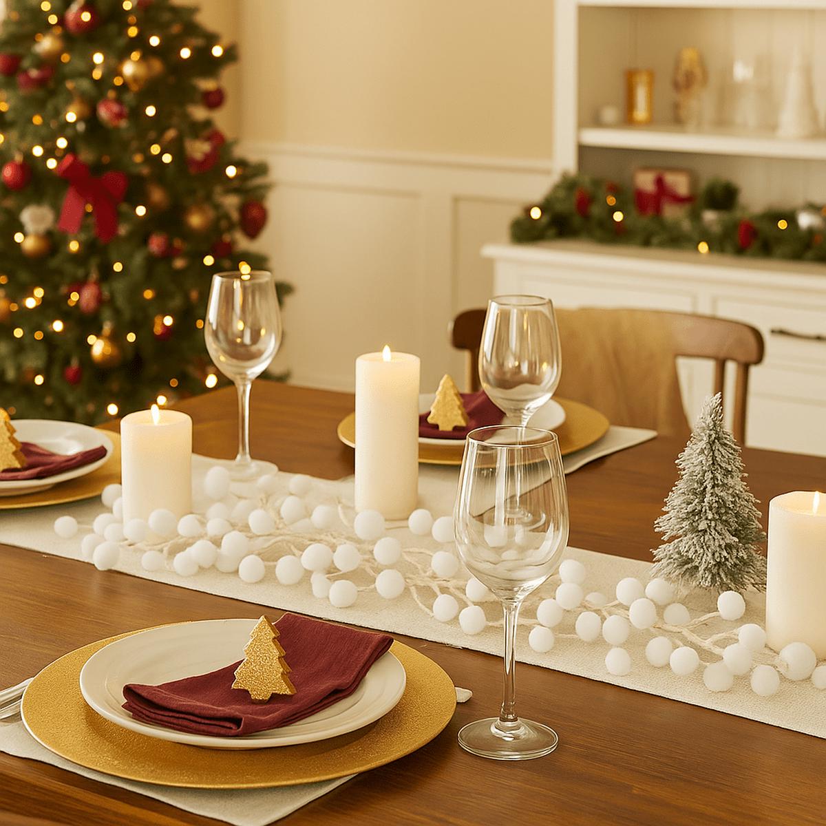 White Snow Garland