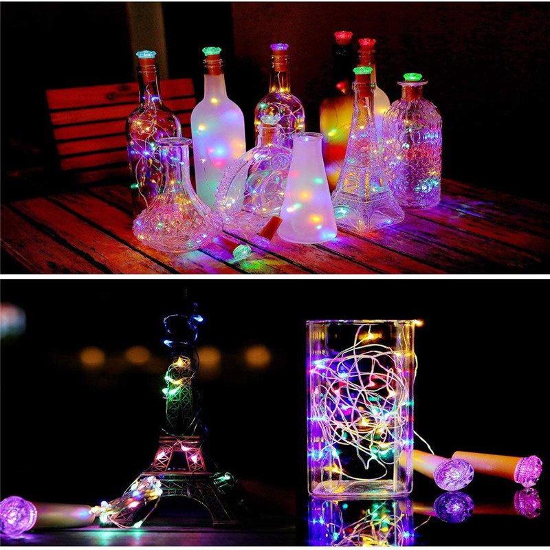 Wine Bottle Cork Lights Colorful Fairy Mini String Lights
