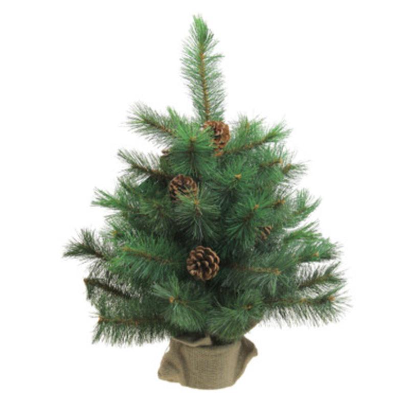 18 Medium Royal Oregon Pine Burlap Base Artificial Christmas Tree  Unlit