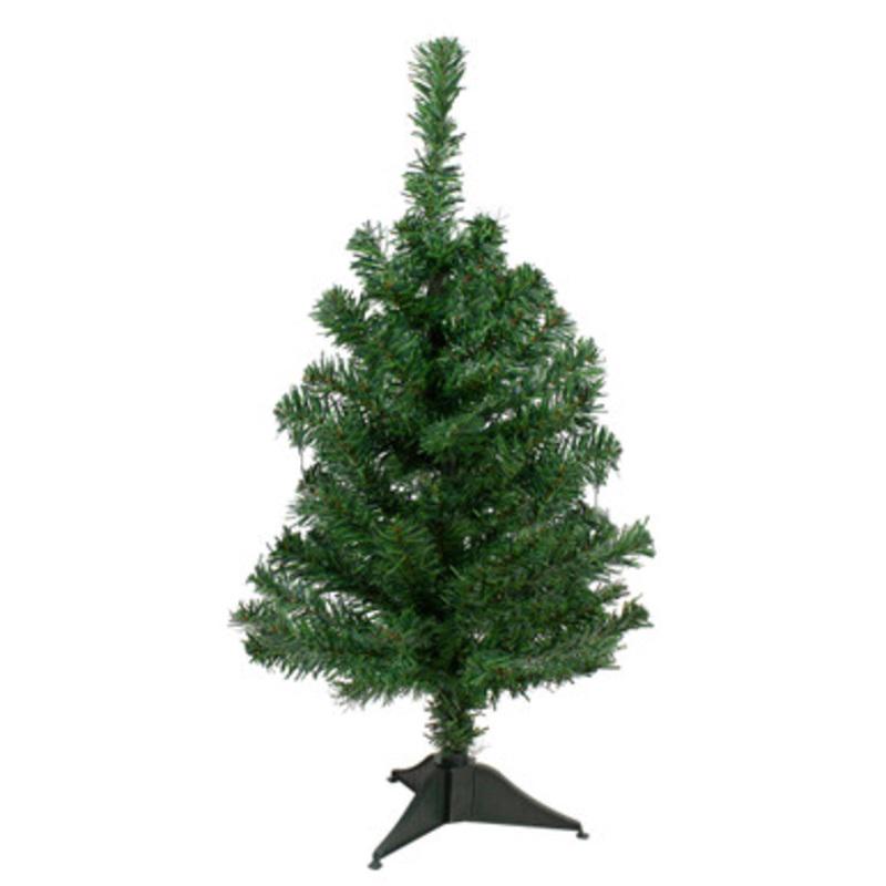 2 Medium Two-Tone Mixed Green Pine Artificial Christmas Tree  Unlit