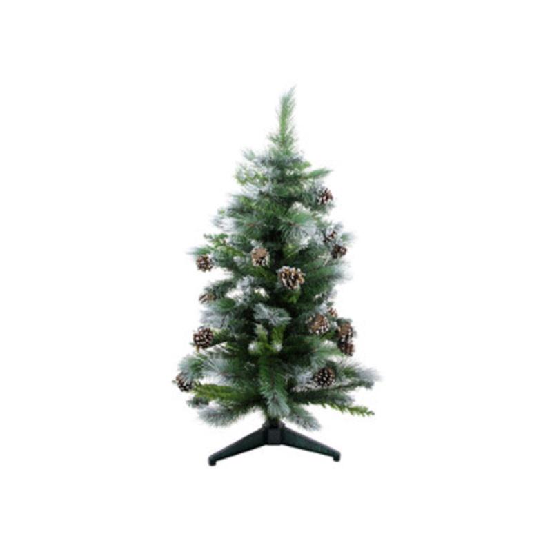 3 Green Frosted Glacier Pine Artificial Christmas Tree  Unlit