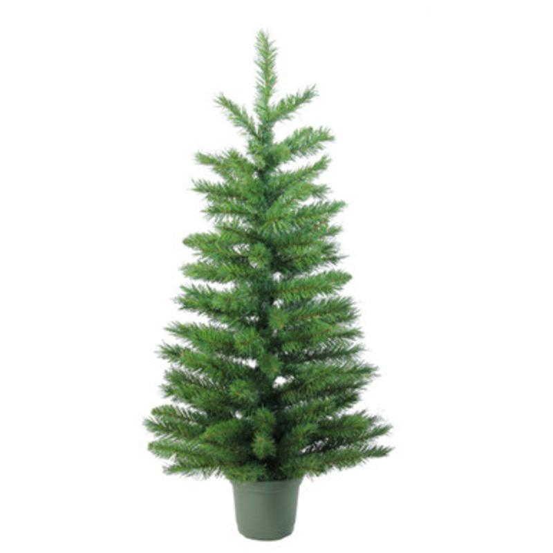 3 Potted Norway Spruce Medium Artificial Christmas Tree  Unlit