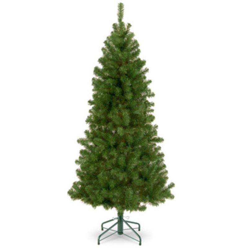 7.5 Slim Canadian Grande Fir Artificial Christmas Tree, Unlit