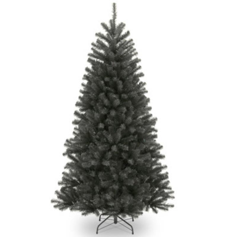 7 Black North Valley Spruce Artificial Christmas Tree, Unlit