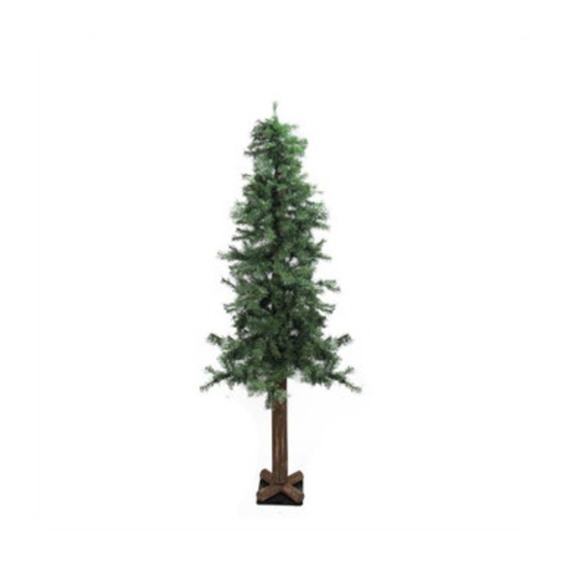 9 Slim Traditional Woodland Alpine Artificial Christmas Tree  Unlit