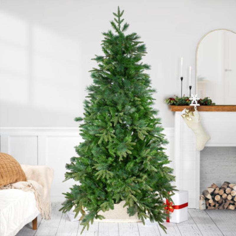 Real Touch? Medium Rosemary Emerald Angel Pine Artificial Christmas Tree  7.5  Unlit