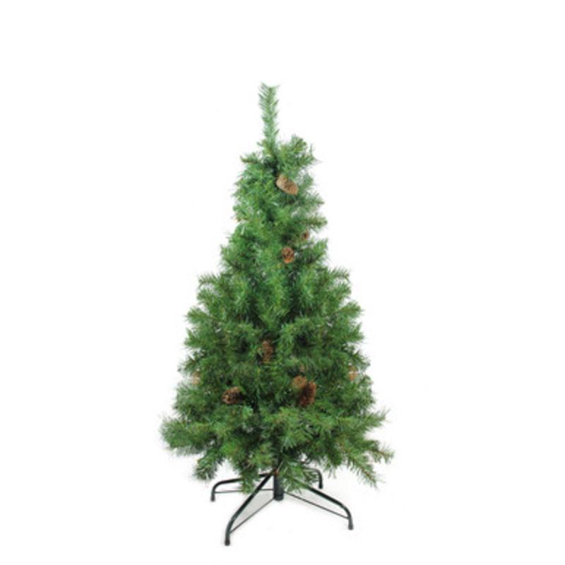 4 Dakota Red Pine Full Profile Artificial Christmas Tree with Pine Cones  Unlit