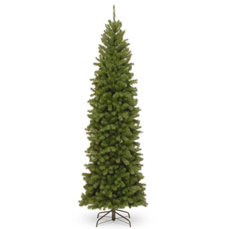 9 Pencil North Valley Spruce Slim Artificial Christmas Tree, Unlit