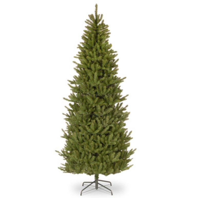 9 Slim Natural Fraser Fir Artificial Christmas Tree, Unlit