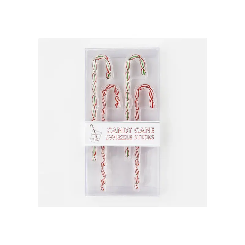 Cocktails with Santa Stir Sticks in Gift Box - Set of 4