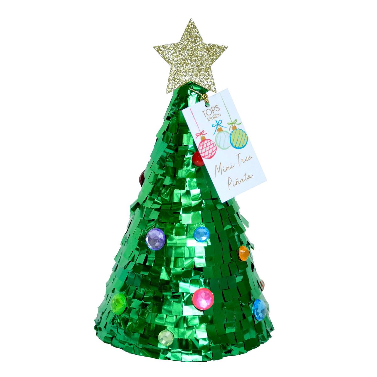 Refillable Mini 6.5" Tabletop Piata - Christmas - Tree