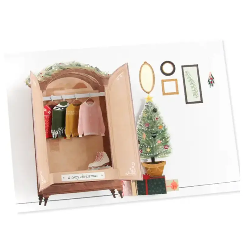 Sweaters: pop-out card -Christmas