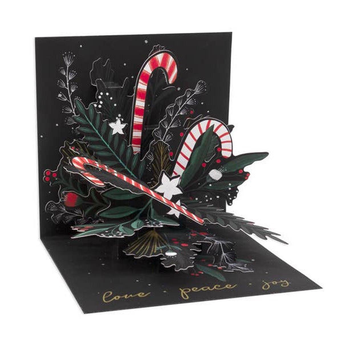 Candy Cane Bouquet Christmas Pop-Up Card