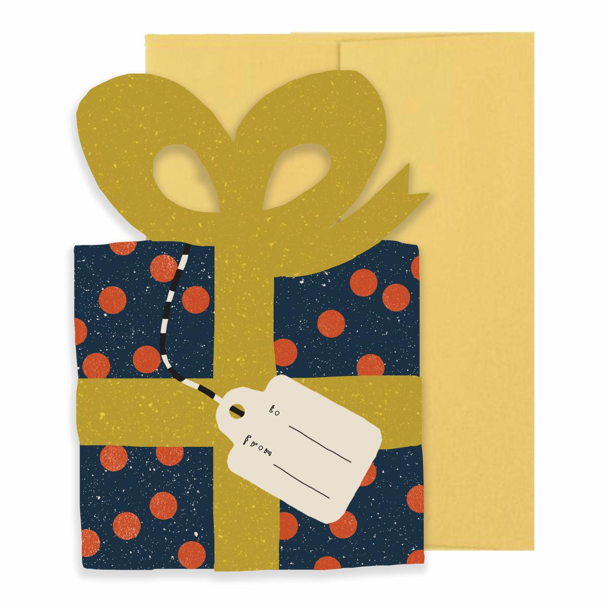 Gift Holiday - Die Cut Card