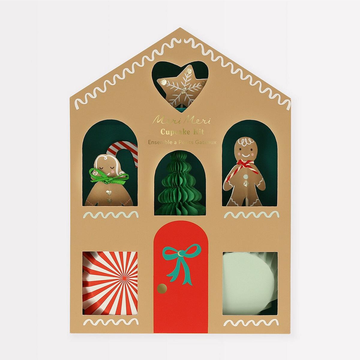 Gingerbread Cupcake Kit (x24 toppers)