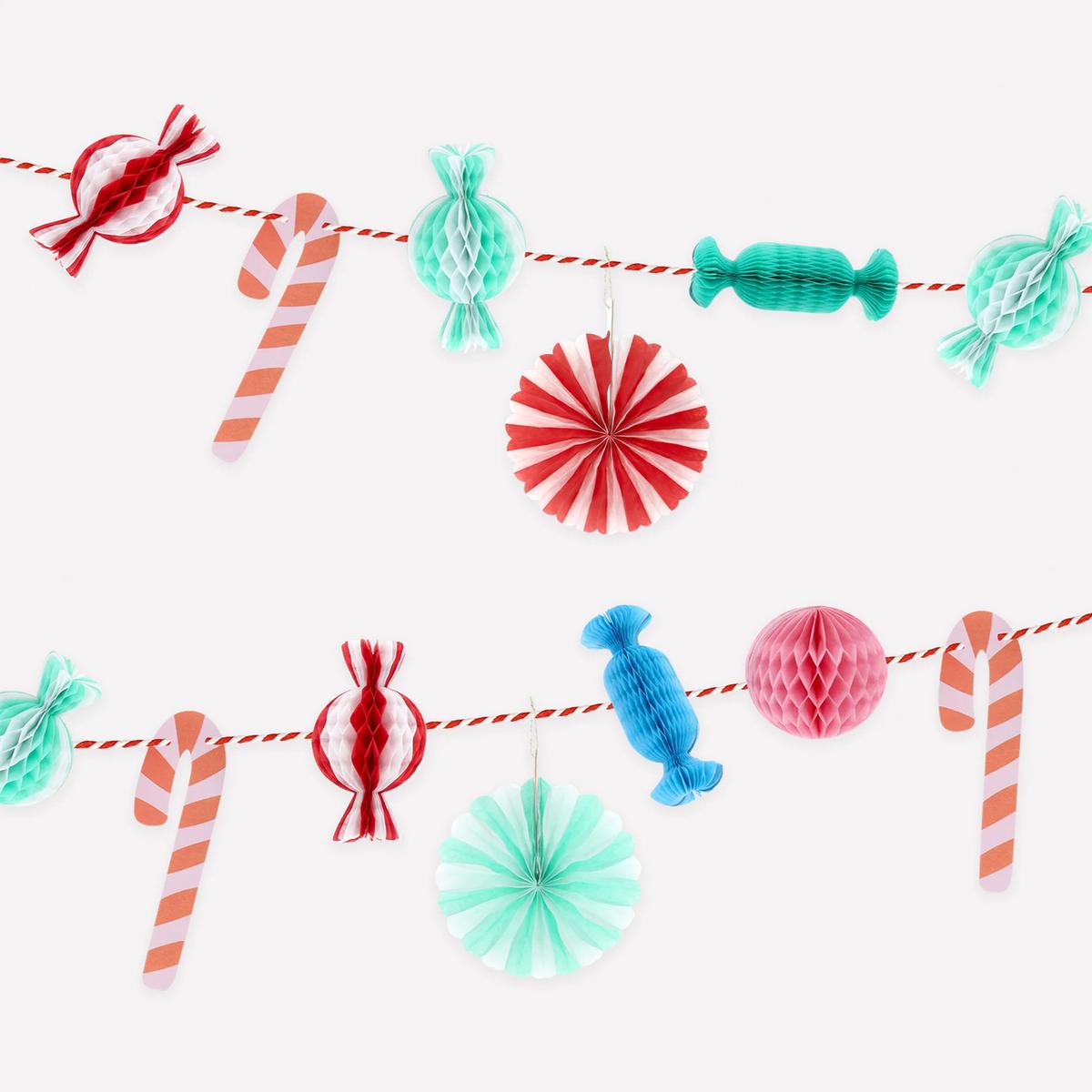 Christmas Candy Mini Honeycomb Garland