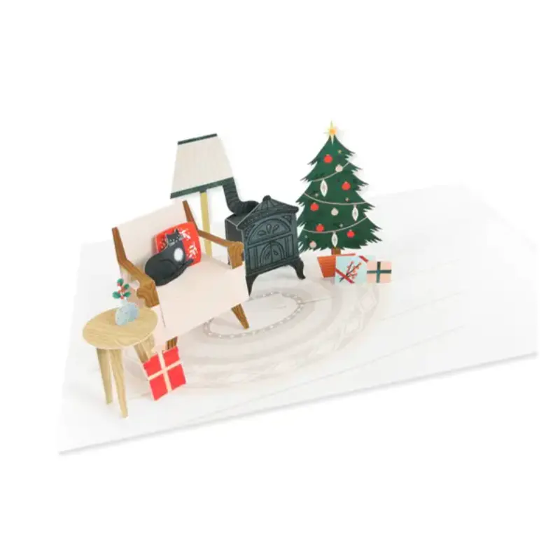 Cozy Dwelling: pop-out card -Christmas