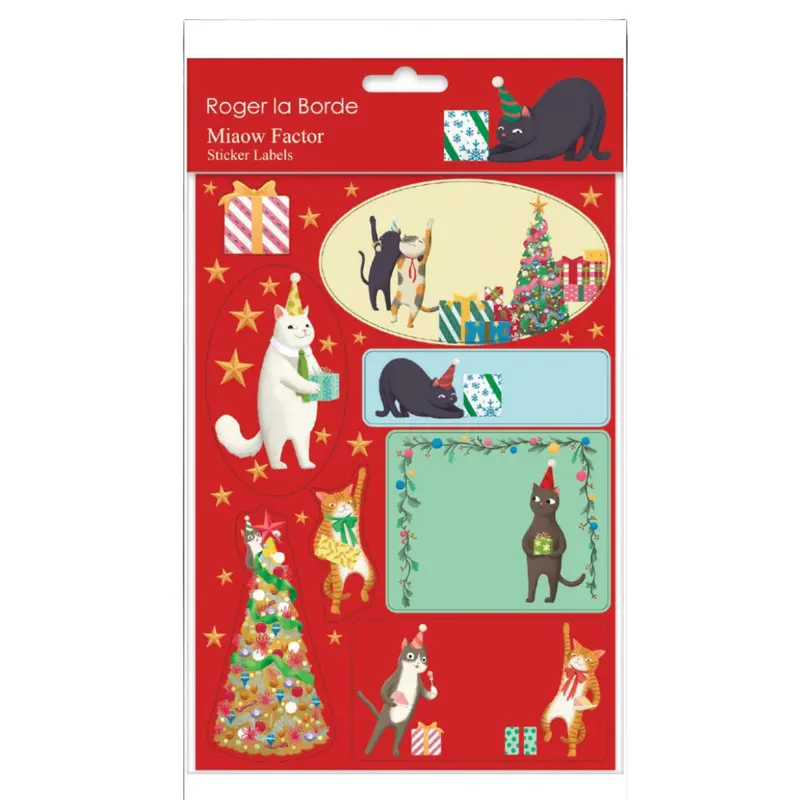 Miaow Factor Sticker Labels Sheet