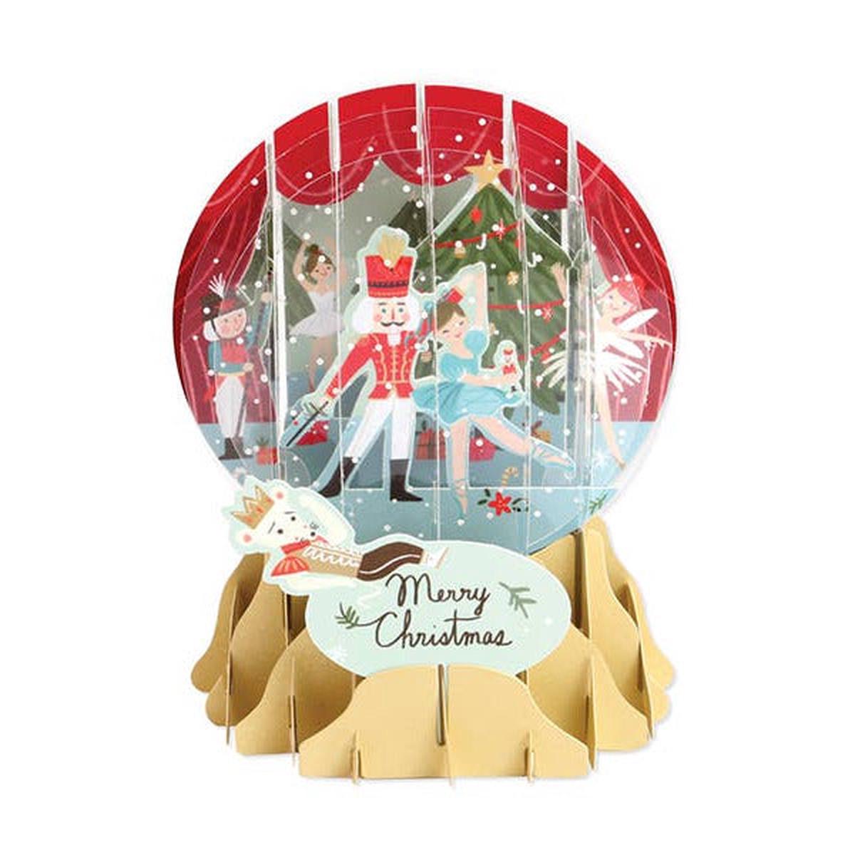 Nutcracker Snow Globe Pop-Up Card