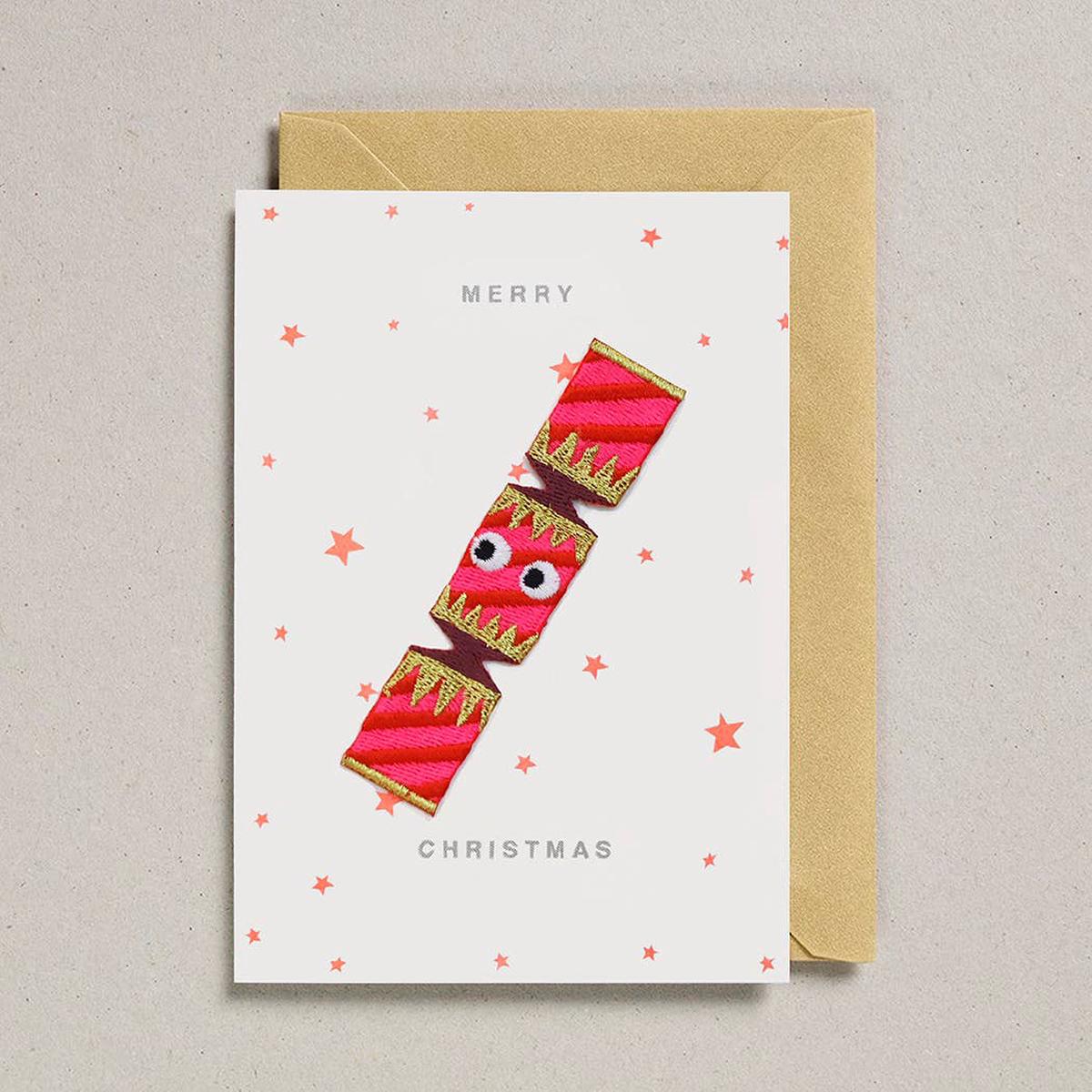 Patch Cards Christmas Cracker Merry Christmas
