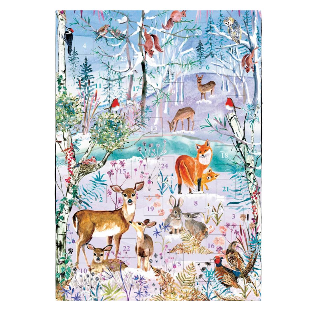 Wild Winter's Song Advent calendar card