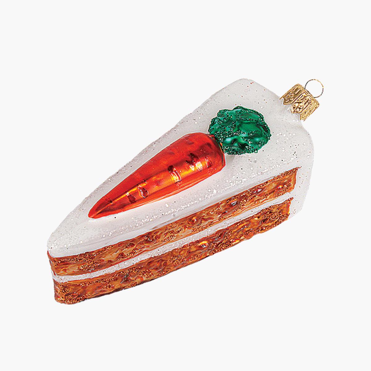 Carrot Cake Slice Ornament