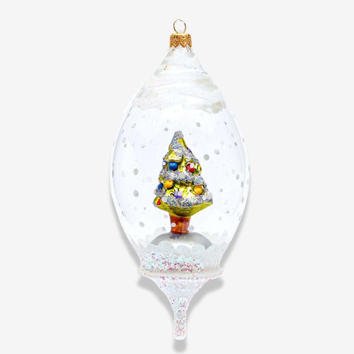 Christmas Tree In Globe Ornament