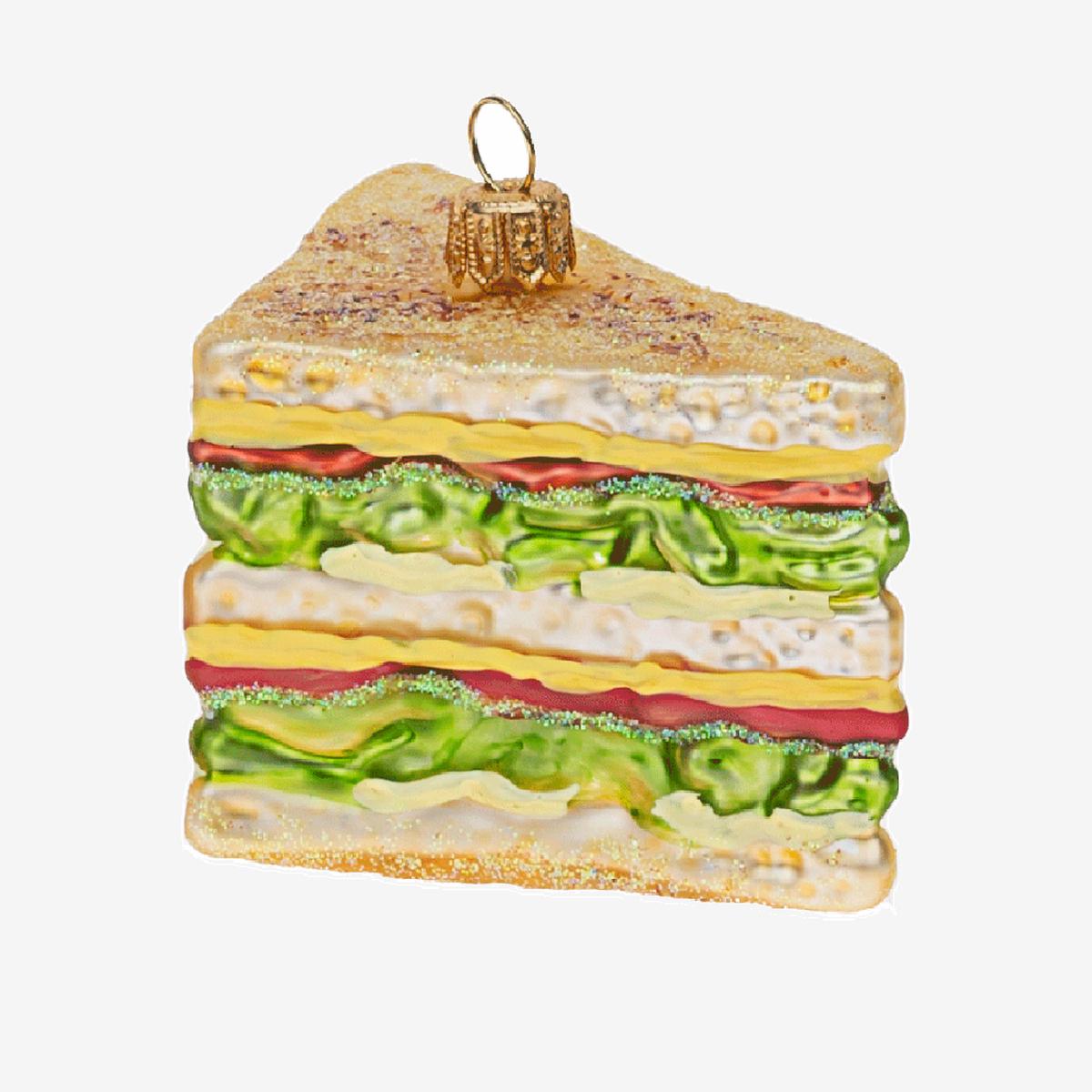 Club Sandwich Triangle Ornament