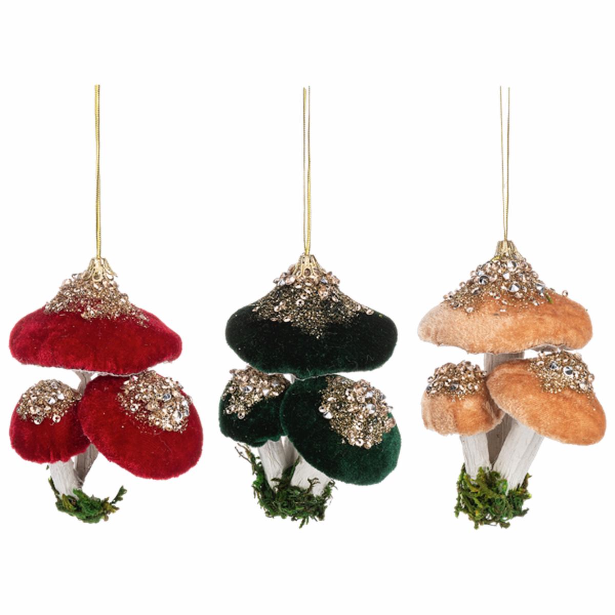 Cluster Mushroom Ornament