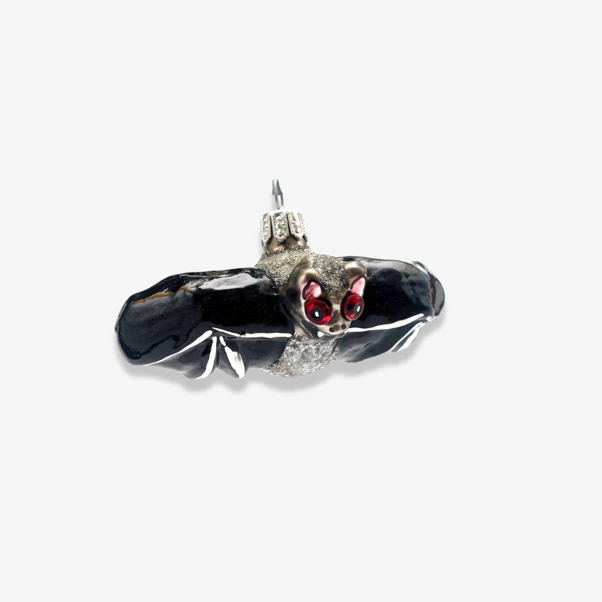 Small Black Flying Bat Ornament