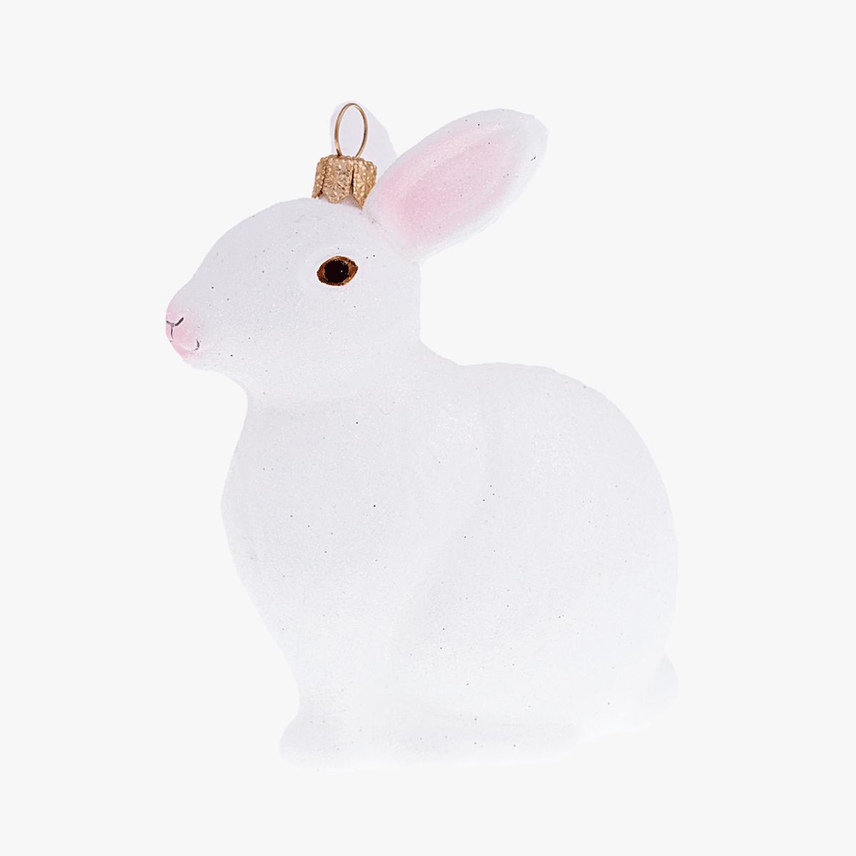 White Bunny Ornament