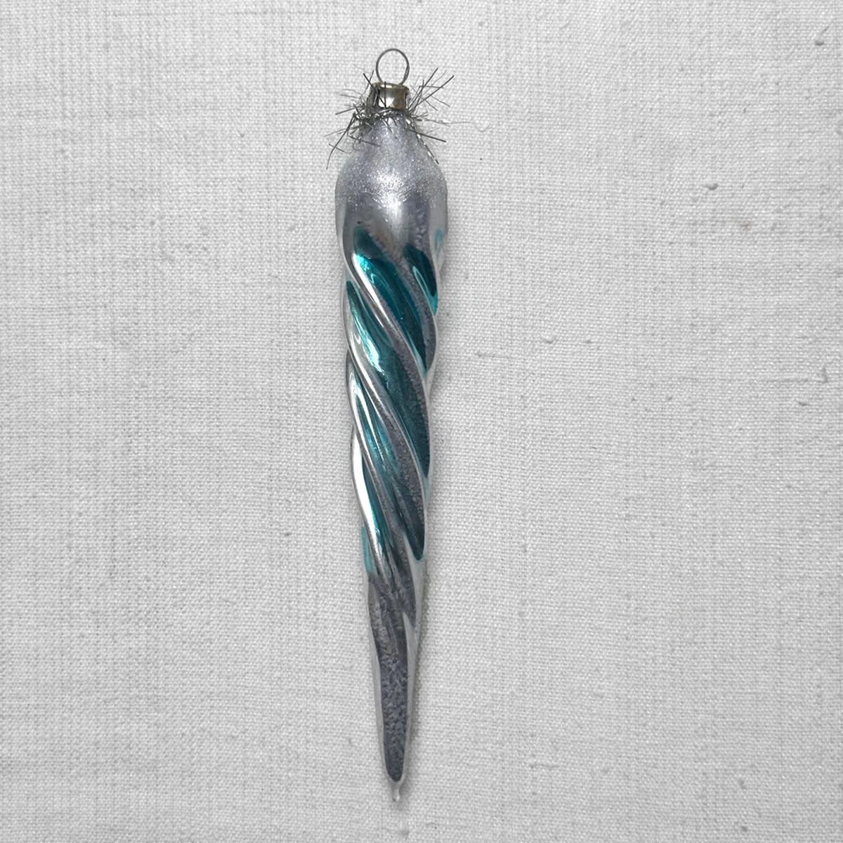Blue Icicle Ornament