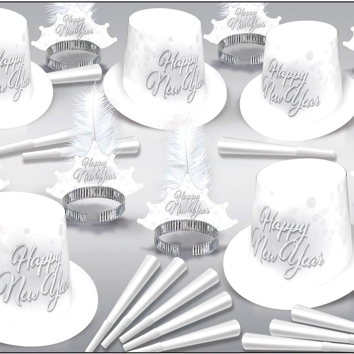 100 Happy New Year's Eve Party Kits - 100 NYE Party Kits: Whiteout