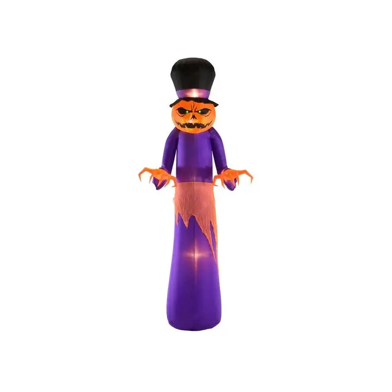 12' Airblown Giant Inflatable Pumpkin Reaper with Top Hat