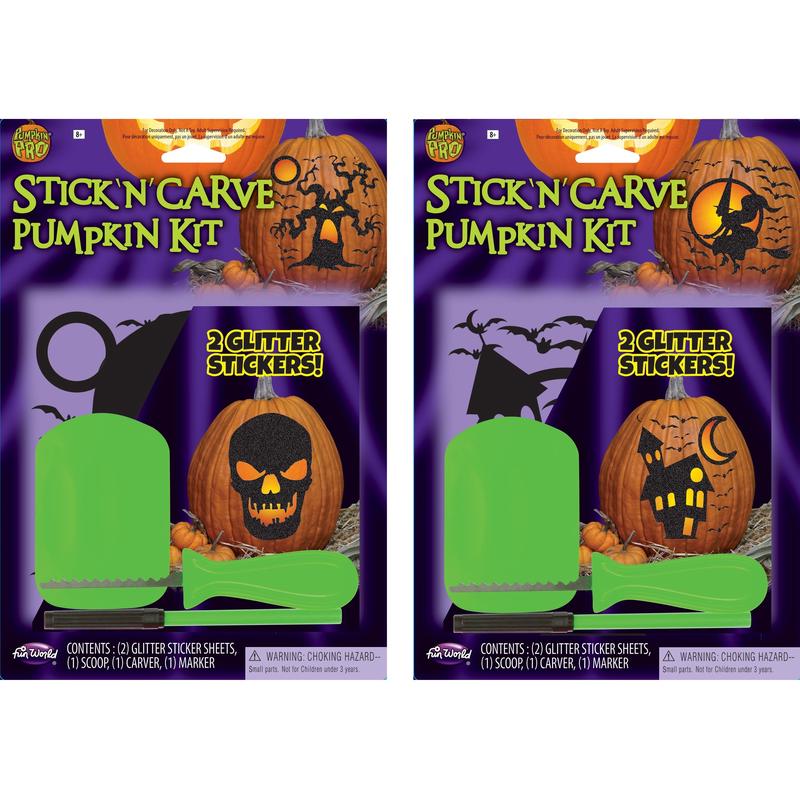Glitter Stick n Carve Pumpkin Kit